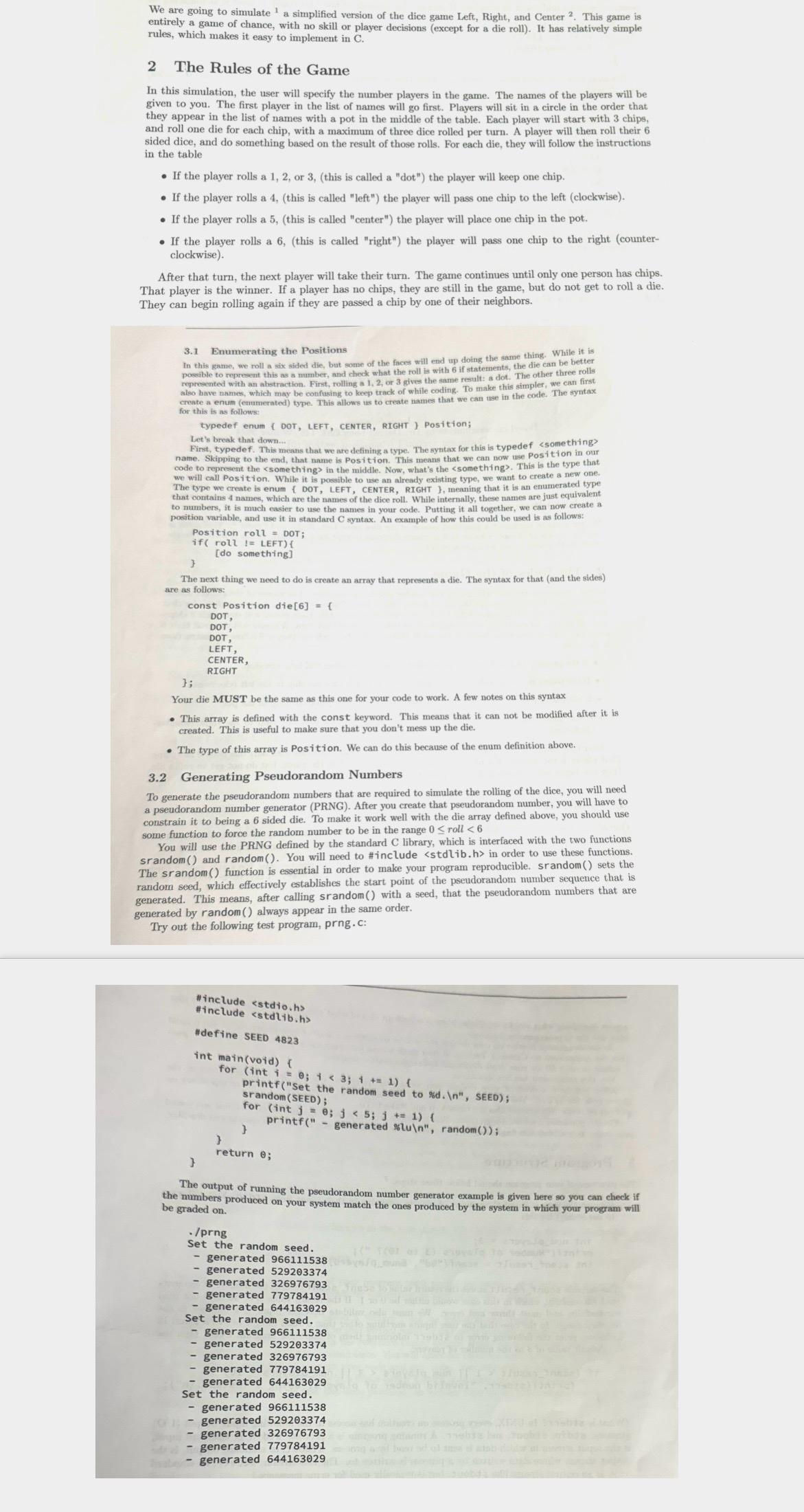  Please help me write a C program for the following :