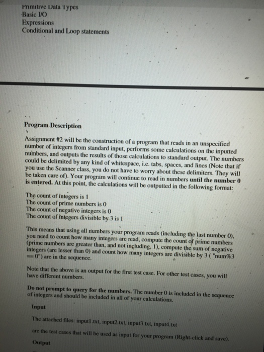  Please help me about this. The third is input and output.