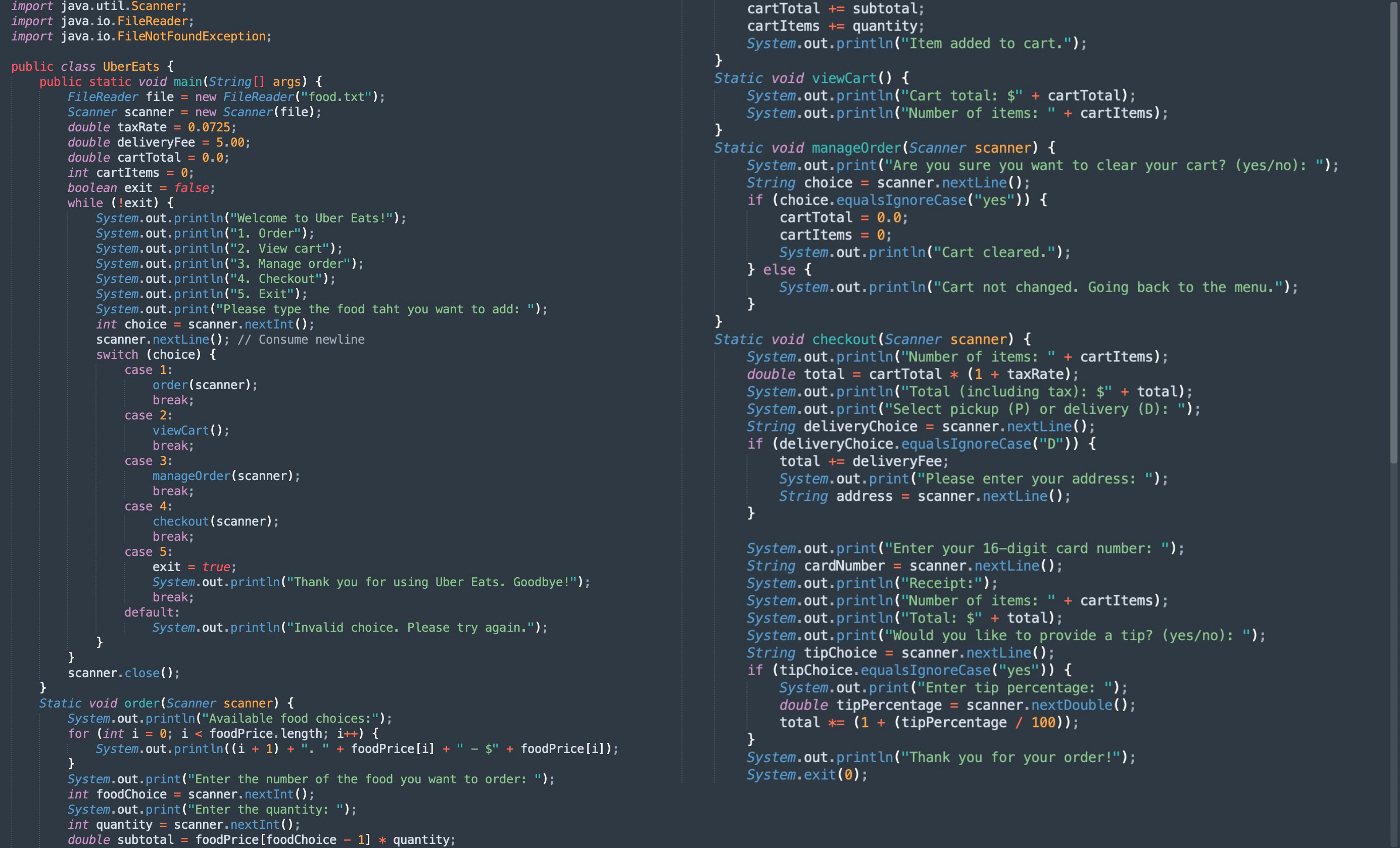  What is missing from my code so that it can work