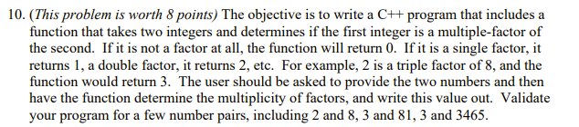  0. (This problem is worth 8 points) The objective is to