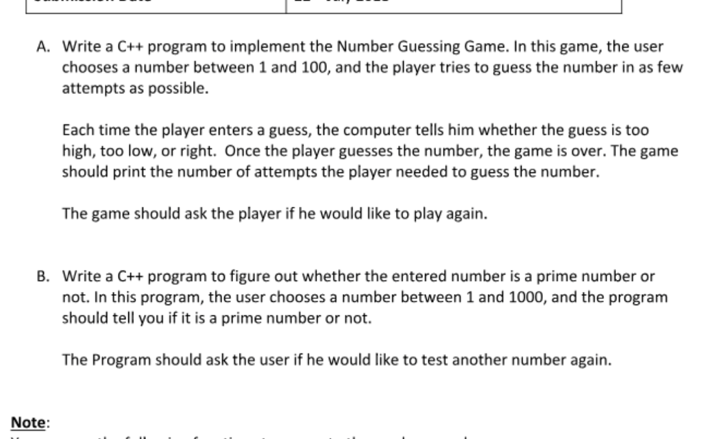  Write a C++ program to implement the Number Guessing Game. In