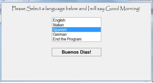 SDEV 140 / Introduction to Software Development Menu-Driven Programs TASKS: Language translator.