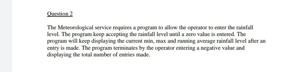 a solution algorithm for the following problems. Your solution should contain: Defining