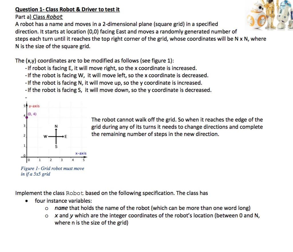 your grid? (Must be at least 2) How many robots will race?