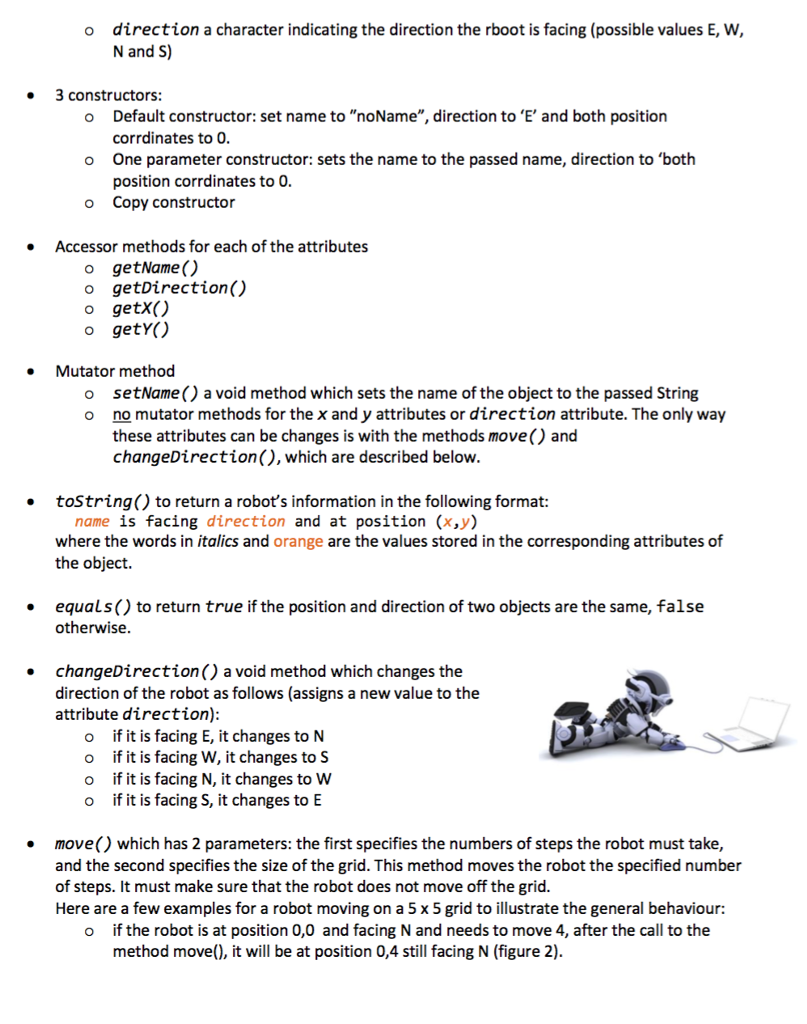 (Must have at least one robot in the race) Name of robot