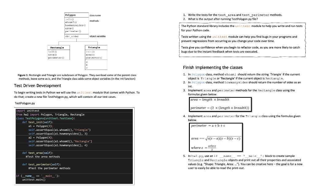 and Triangle (see next page for a visual representation). 1. Polygon will