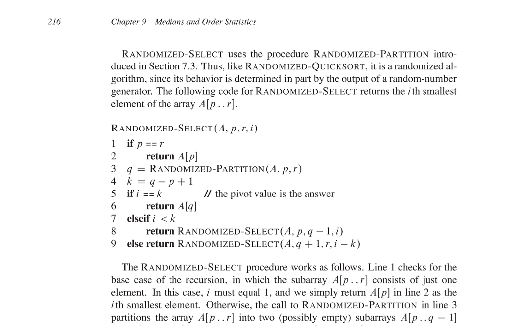 Let A[1 9] = 4, 3, 7, 5, 9, 8, 6, 2,