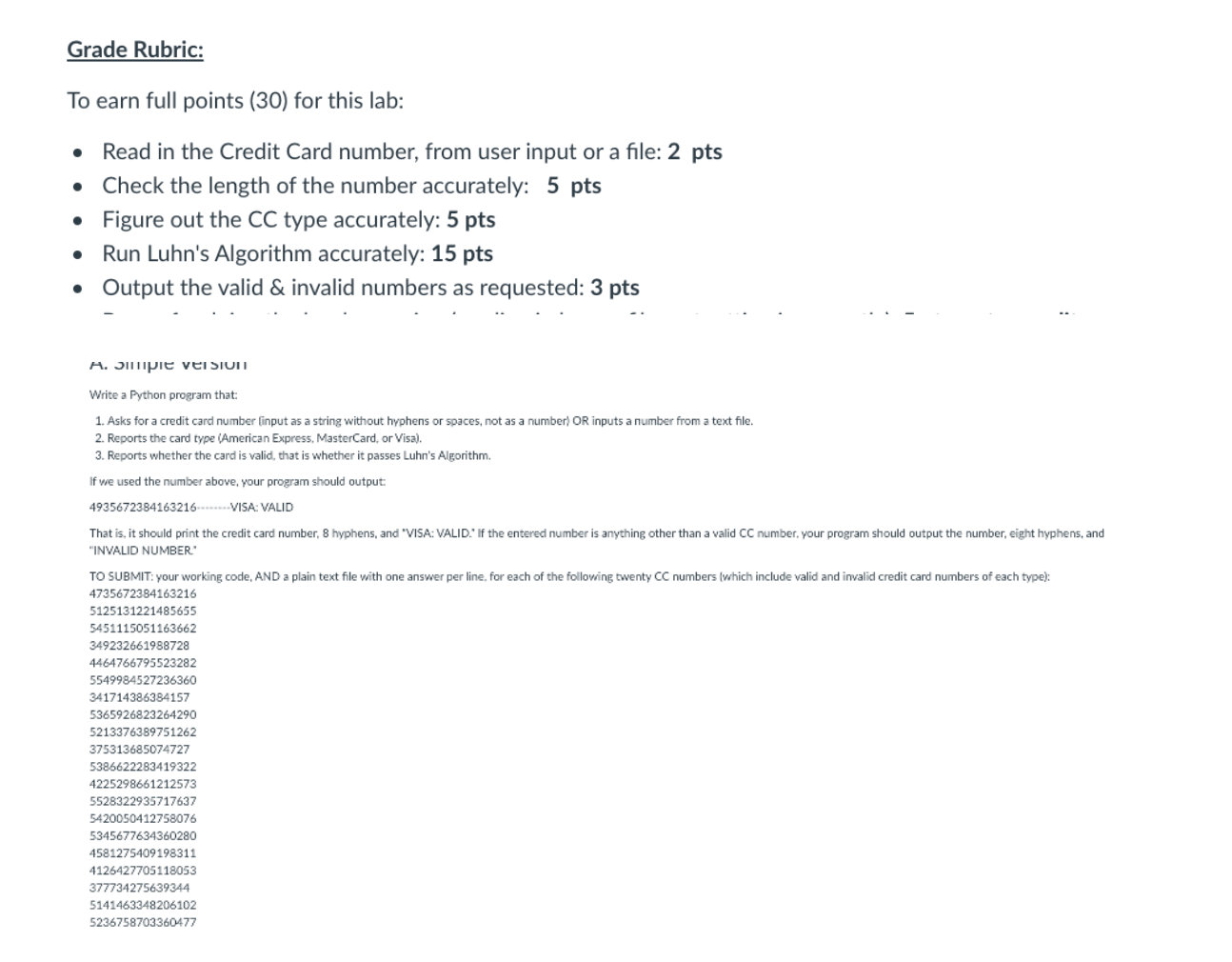 Please write me correct program that works with comments section. all the