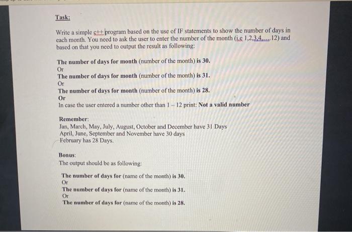 Task: Write a simple ett program based on the use of