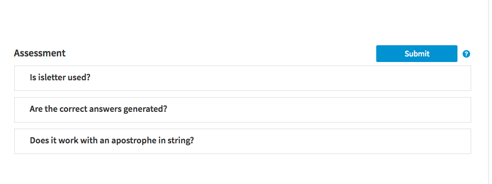 in the string. The function also determine the number of characters in