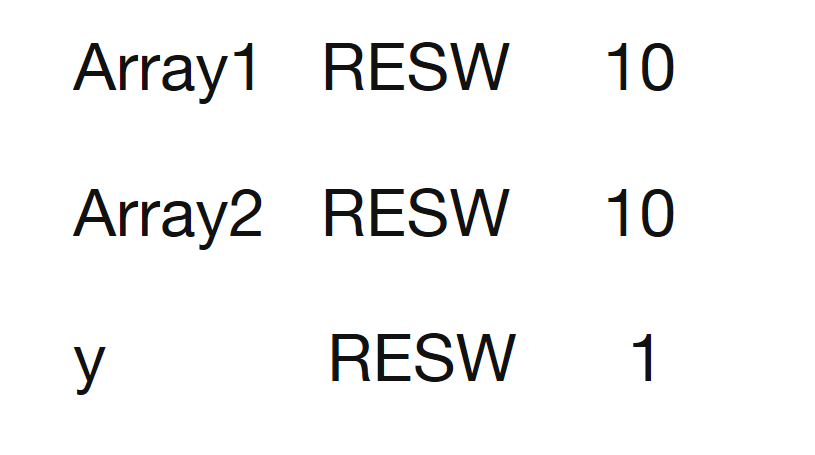 Write a SIC assembly program that compares two arrays of integers, if