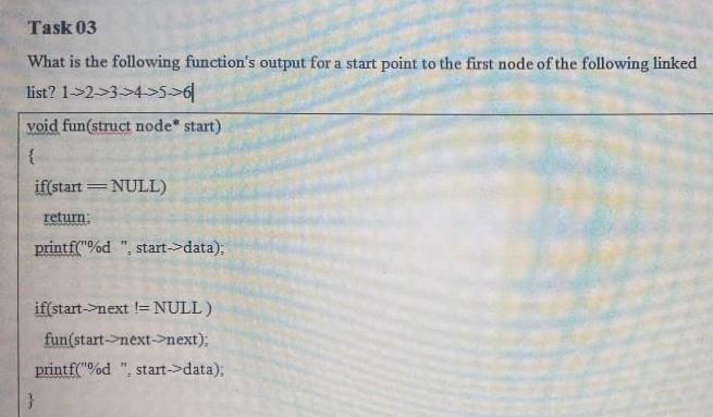 Need the whole code which uses the function given in question.