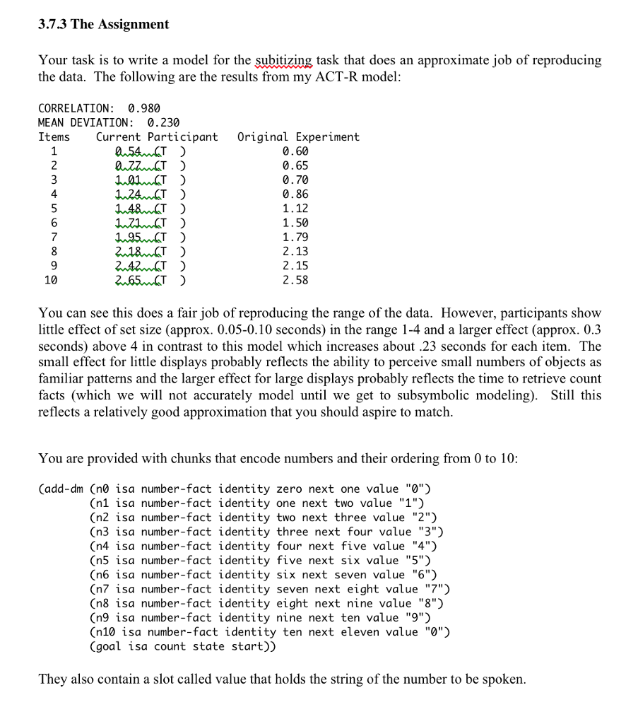3.7.3 The Assignment Your task is to write a model for
