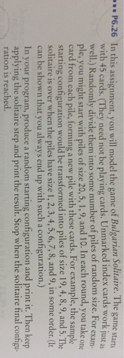  Project must be written in dr.Java ..P626 ?nthis assignment, you will