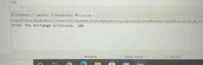 3 import java. 4 //main class 5 public class Project3 6 //main