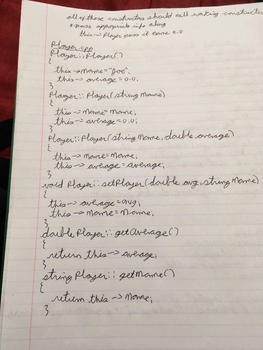  How do I call all of these constructors working constructor and