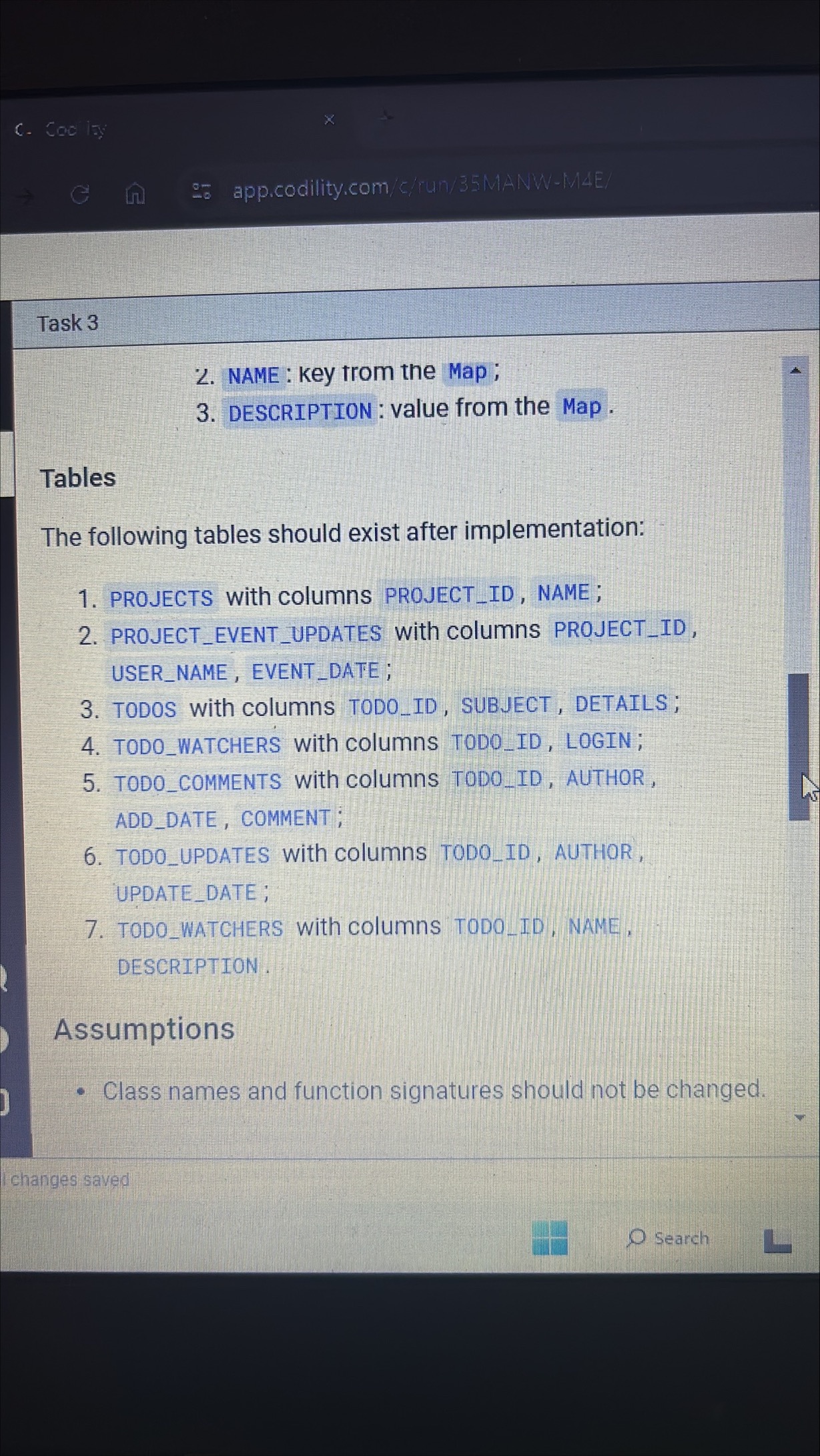  Task 3 Your application allows you to manage Task and Project