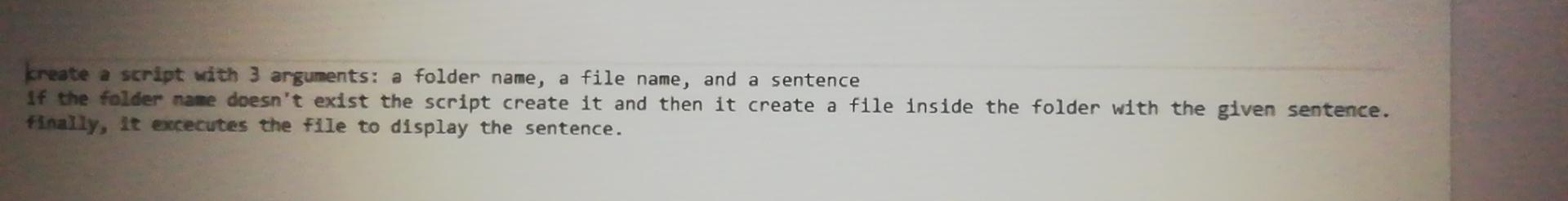  Operating system lab using oracle kreate a script with 3 arguments: