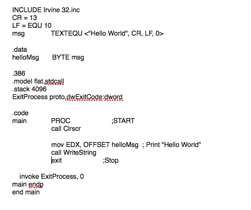 ASSEMBLY LANGUAGE I really need help! I need to Write a program