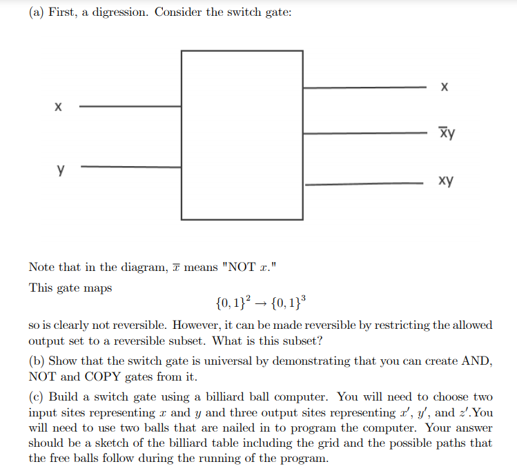 universal classical computer using billiard balls. [[Note: You may ignore the energy