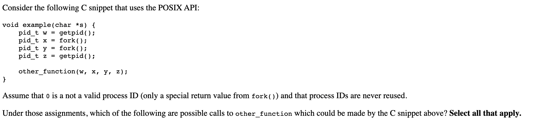 A. other_function(10, 20, 0, 40) B. other_function(10, 20, 30, 40) C. other_function(10,
