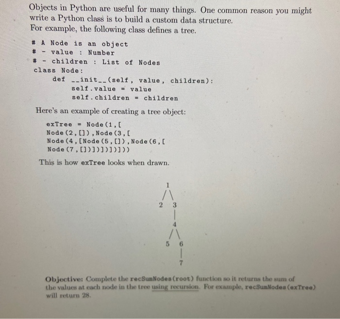 are given a tree. Write a function treeToString(root) which constructs a string