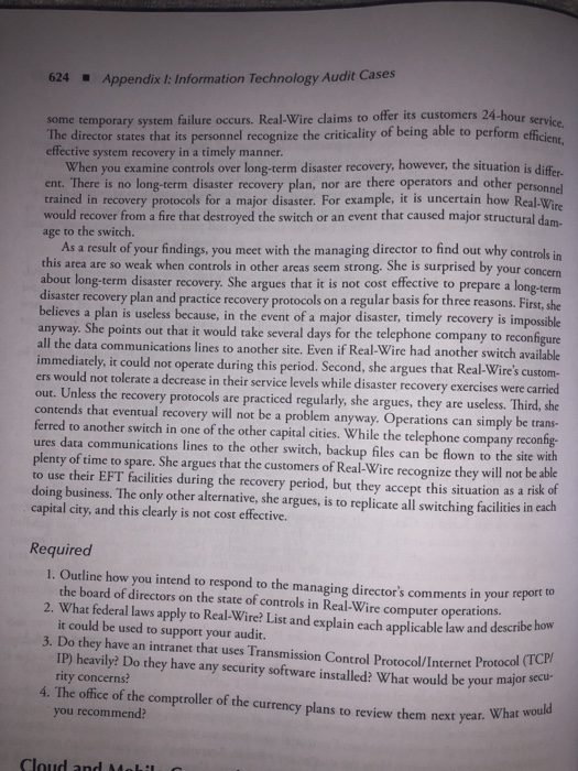 transfer (EFT) network with its head office and major com- puter switch