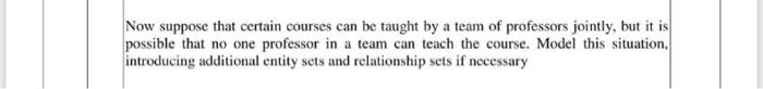sql , ER diagram using ssn course id Now suppose that certain