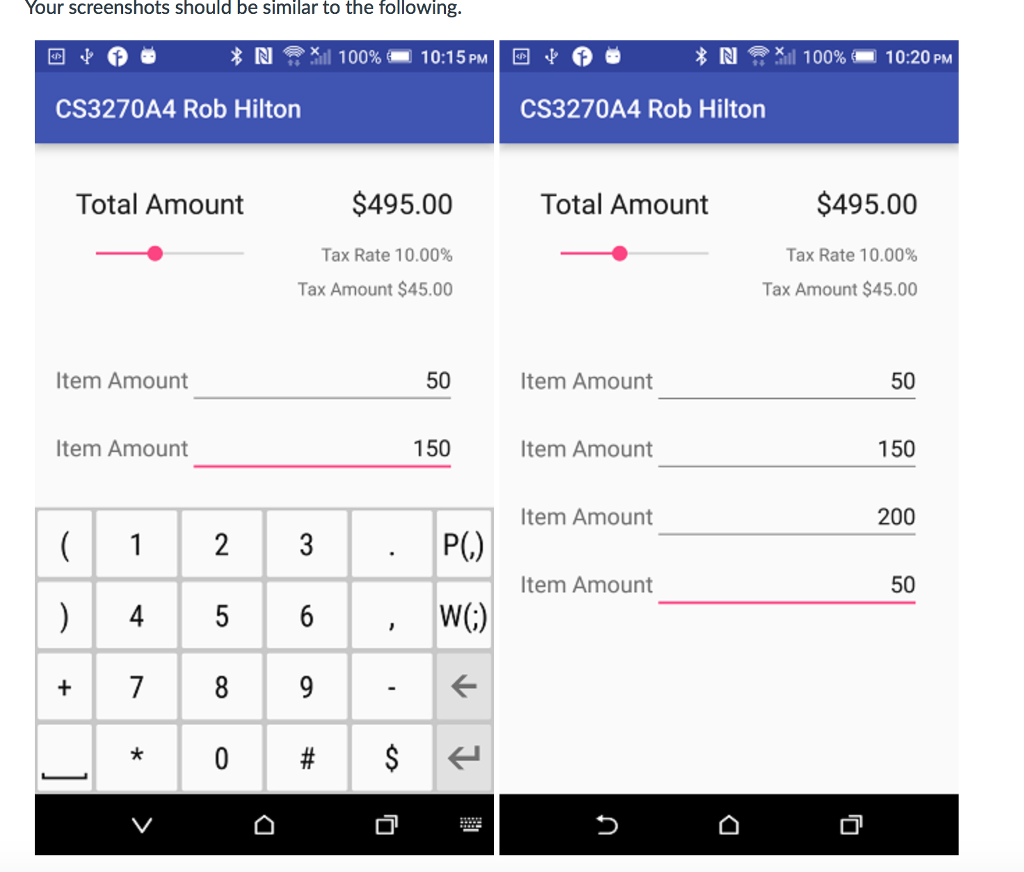 In Android Studio****Create a user interface similar to that shown in the