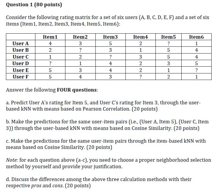  For each question, write down your procedure for getting the answer