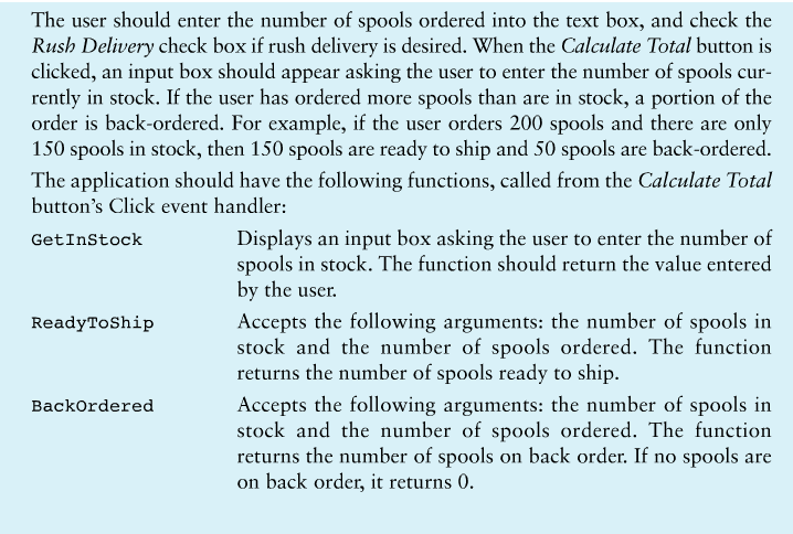 charge is $10 per spool. Rush delivery costs $15 per spool. Create