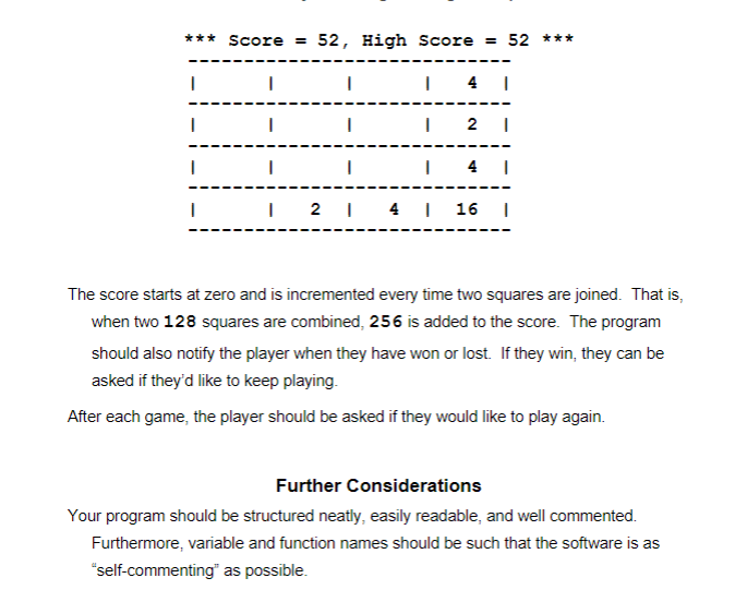 game 2048 is an electronic board game that requires the user to