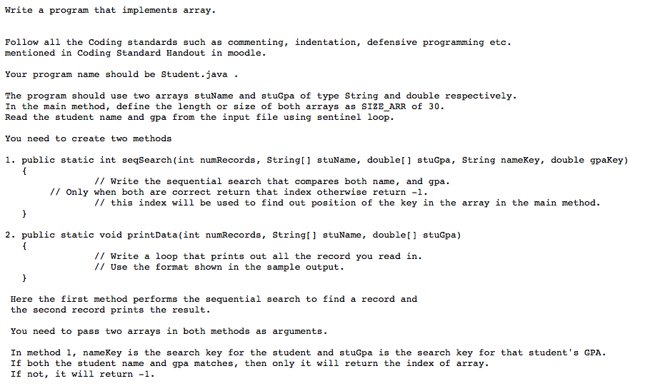 Please do not use Classes or splits, also please use command line