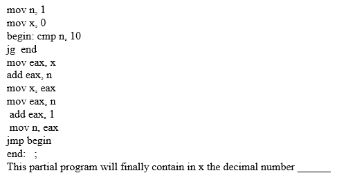 Assume no syntax errors and all partial programs are correct and can