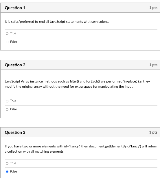 Can anyone help me solve these problems? Thx Question 1 1 pts