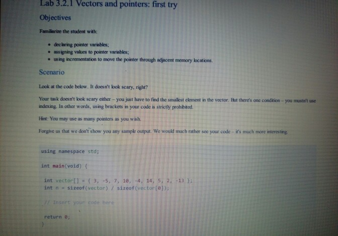 variables; . formatting output data. Scenario We hope that your previous program