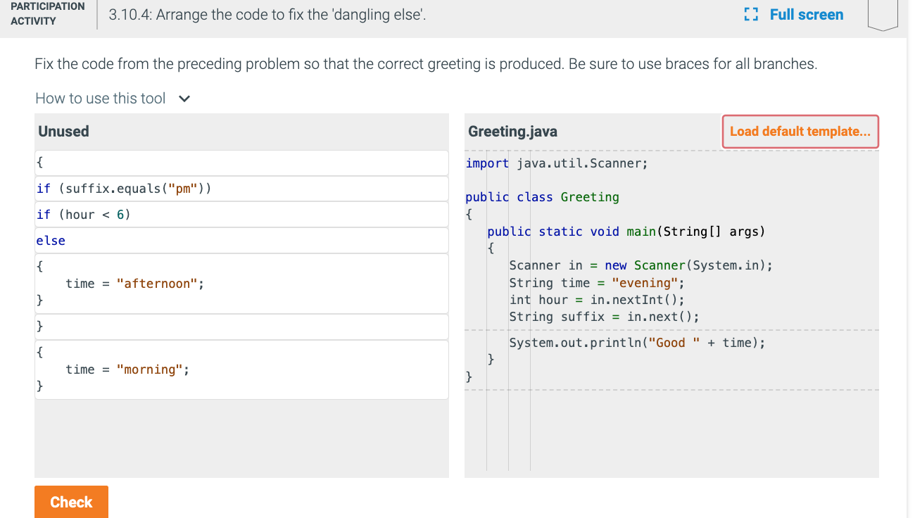  In Java Please. Fix the code from the preceding problem so