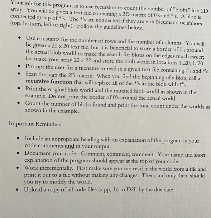 please do this program in python with comments a Your job for
