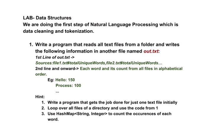  JAVA LANGUAGE LAB- Data Structures We are doing the first step