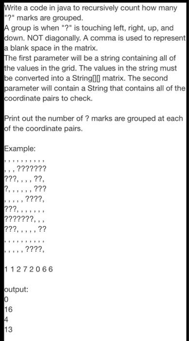 Java recursion count Please make sure it prints the output correctly. If