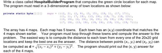 squares. We would like to write a program that determines the "optimal
