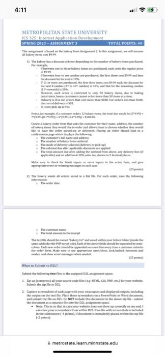 send code pls This assignment is based on the bakery from Assignment