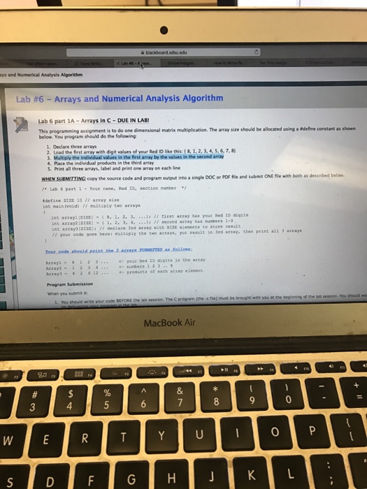  This programming assignment is to do one dimensional matrix multiplication. The