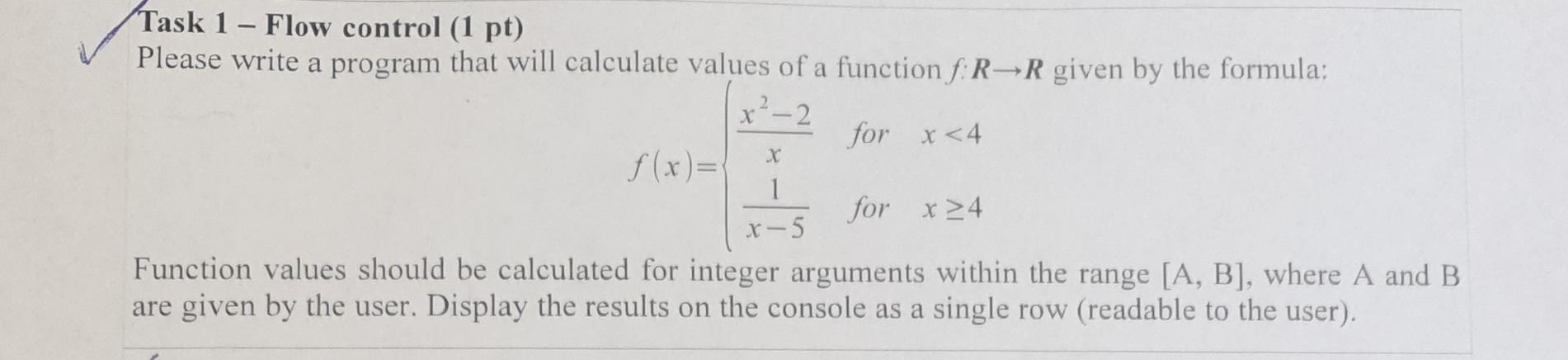 I need help please c# C# console flow control Task 1