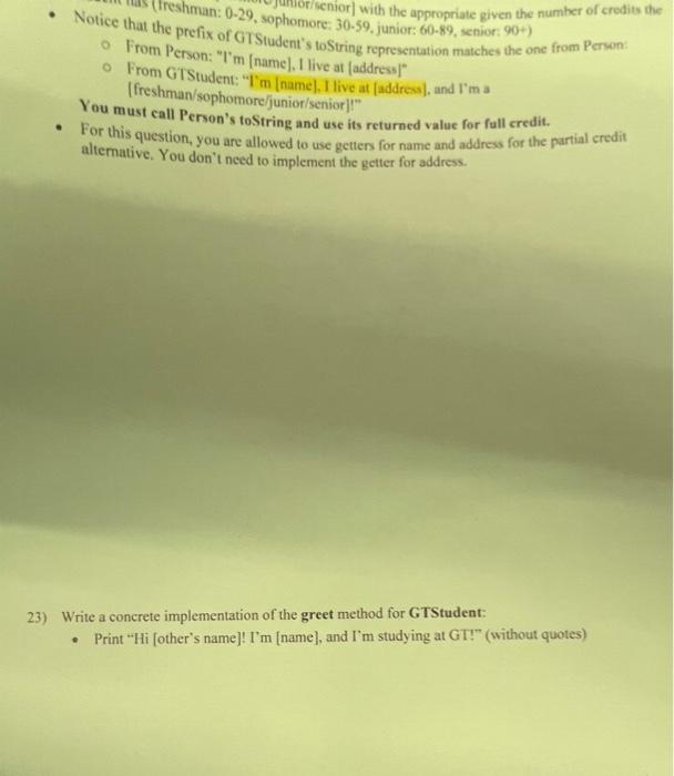  Easy Java Question (Ireshman: 029, sophomore - Notice that the prefix