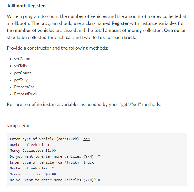 Write the code in PYTHON 3. Write a program to count the