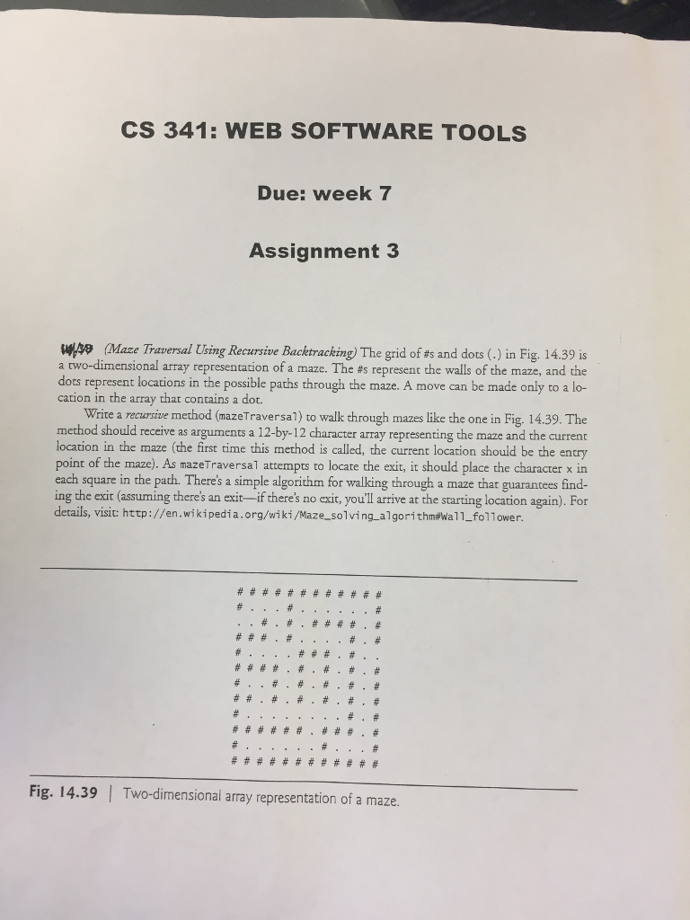 javascript The grid of #s and dots (.) in Fig. 14.39 is