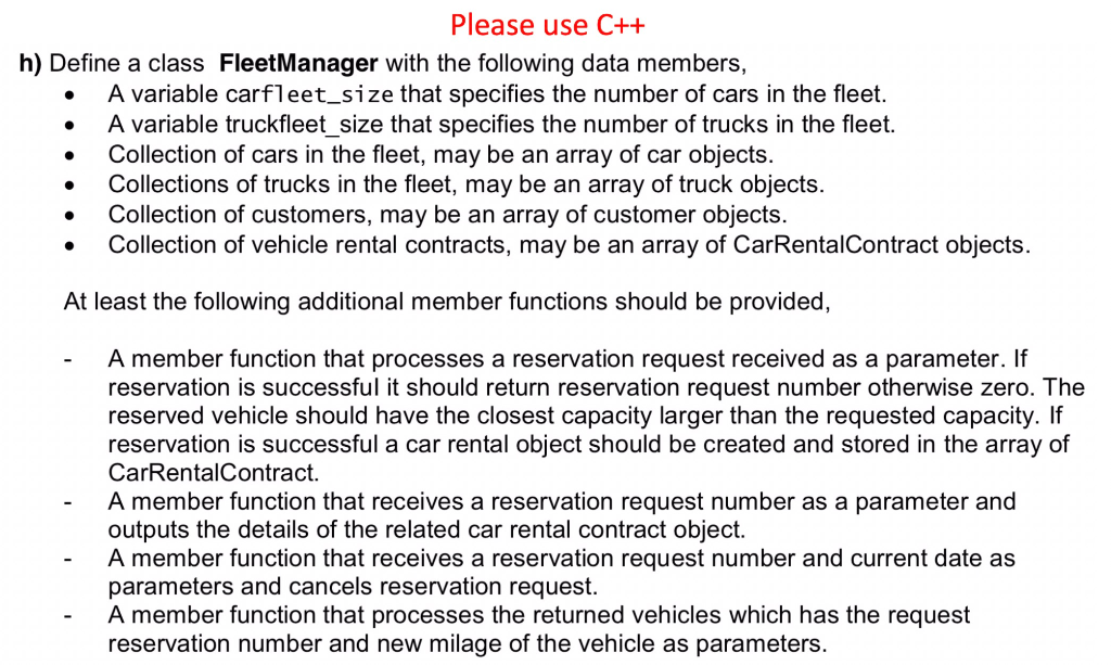 Can you please help me with this C++ question. Will rate! Thanks!