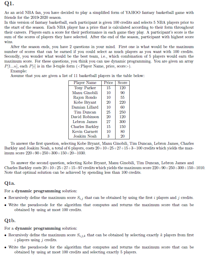 Dynamic Programming When solving the question, can you explain all the steps