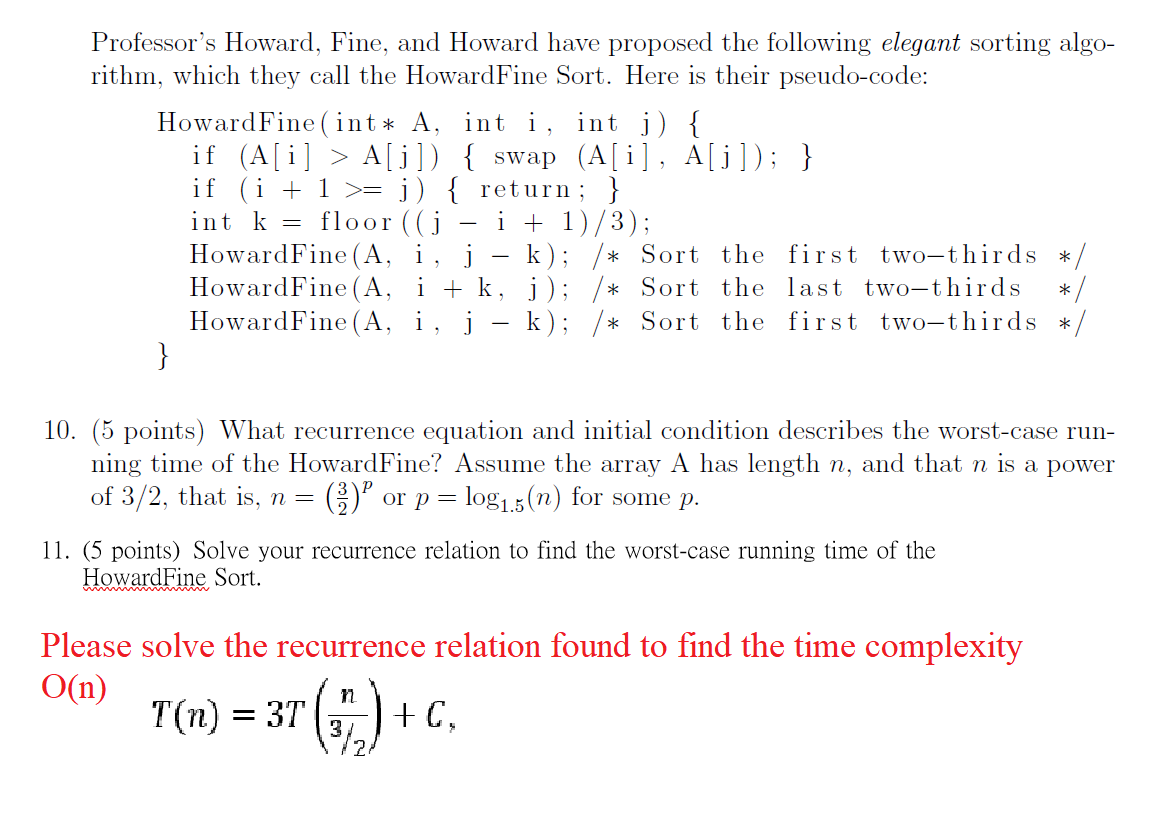 please do not copy same answer on chegg Professor's Howard, Fine, and